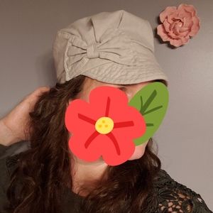 Elastafit D&Y Light Gray Newsboy Cap Hat Beret with Bow Detail